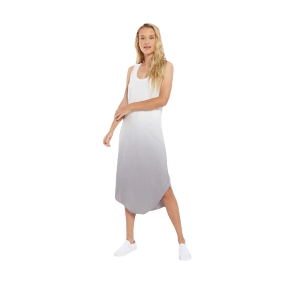Z supply dress sz small ombre grey white swim coverup cotton sleeveless